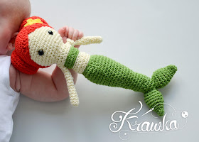 Krawka: Little mermaid doll with rattle pattern by Krawka, 