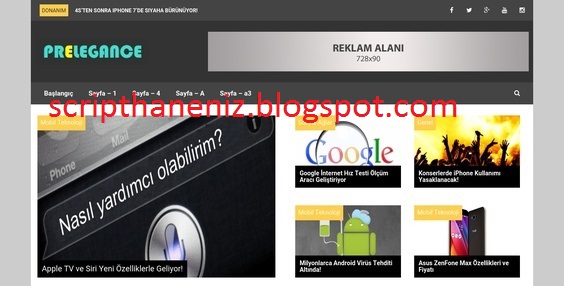WORDPRESS PRELEGANCE GENEL BLOG TEMASI İNDIR 2017