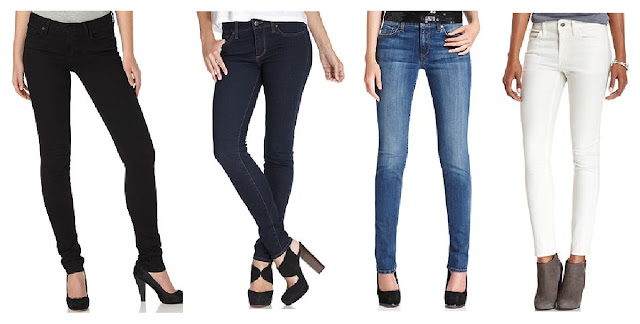 Else Jeans Black, Dark Denim, Light Denim, White