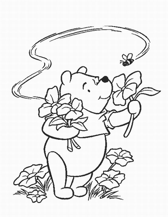 Coloring Pages, Winnie The Pooh Thanksgiving Coloring Printables title=