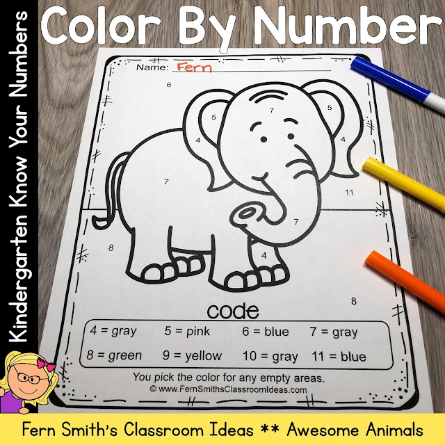 Click Here to Download This Color By Number Animals For Kindergarten Know Your Numbers Resource For Your Classroom Today!