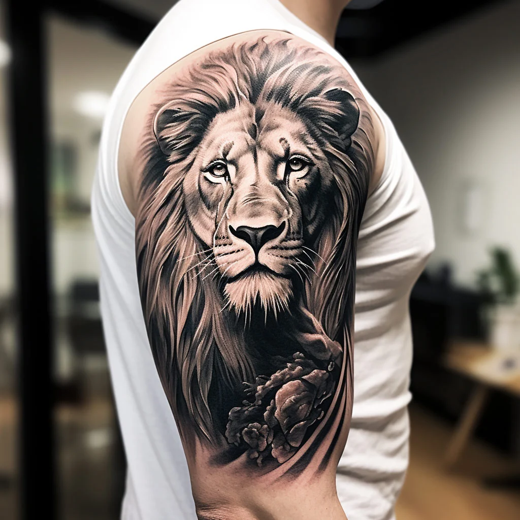 Tatuaje de león