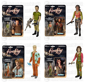 Firefly ReAction Retro Action Figures by Funko & Super7 - Jayne Cobb, Zoe Washburne, Hoban Washburne & Kaylee Frye