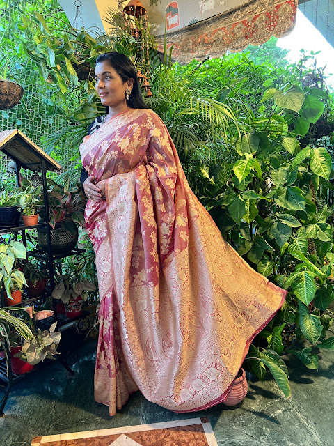 Banarasi ektara silk saree