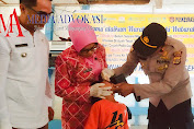 Kapolsek Blangkejeren Bersama Ketua Bhayangkari Ranting Blangkejeren Hadiri Imunisasi Polio