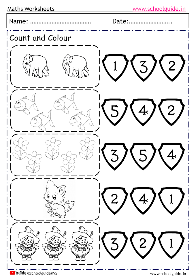 Maths Pre Primary Worksheets