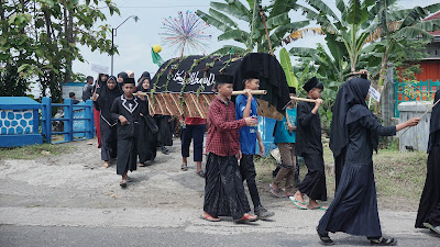 Peringati HSN 2022, SMP Nurul Muttaqin Kemiri Gelar Kirab Hari Santri