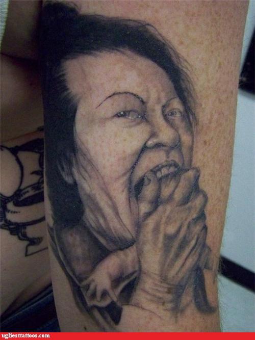 Bad Not Bad Ass Tattoo Baby Cannibalism