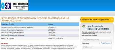 SBI PO Registration 2023 deadline extended till October 3, apply for 2000 vacancies