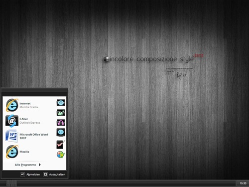 windows xp themes. Incolore Composizione XP: A