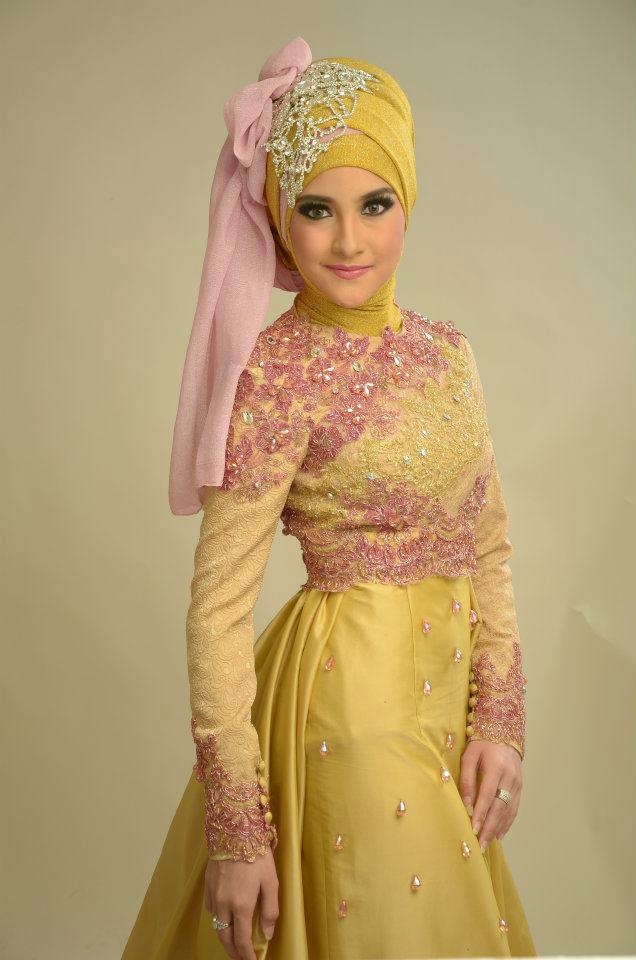  Model  Kebaya  Hijab  Modern  Kuning Inspirasi Model  Kebaya 