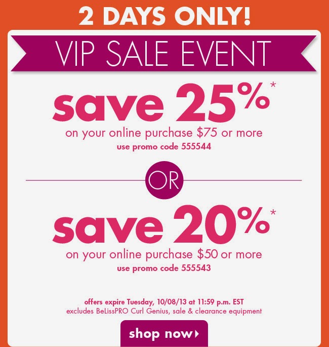 Beauty Coupons: 25% Off Sally Beauty Supply Coupon