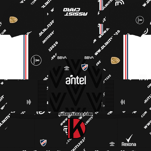 Club Nacional de Football Kits 2022 Umbro - Dream League Soccer kits 2019 (Goalkeeper Third)