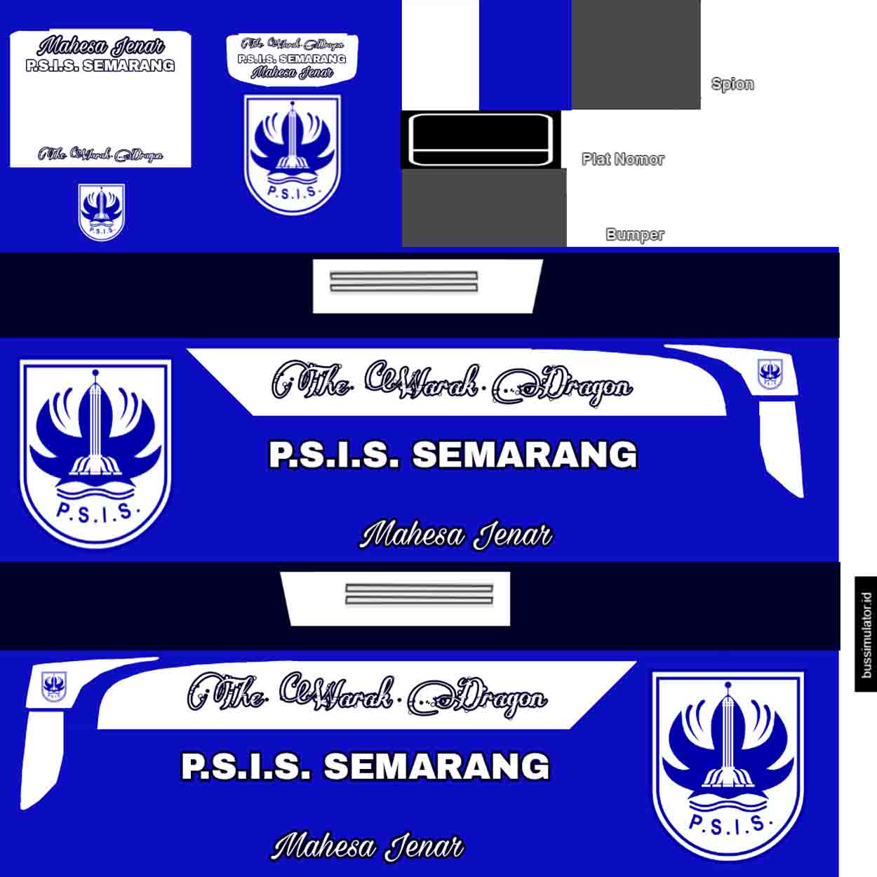 livery bussid psis semarang hd