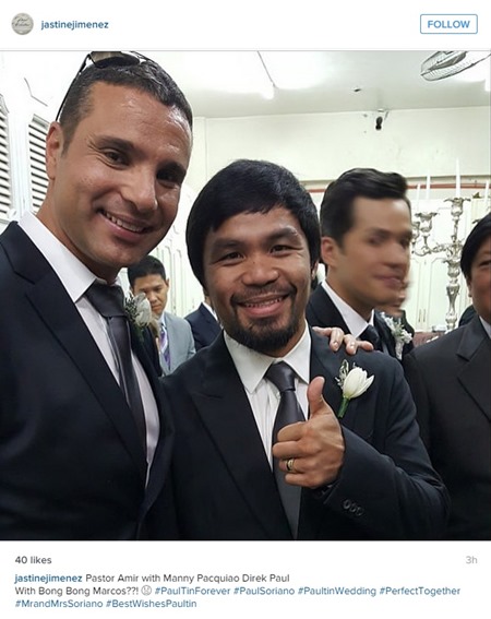 Paul-Celestine wedding - Manny Pacquiao