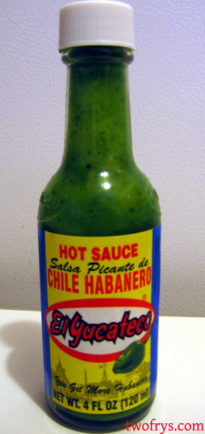 Two Frys: El Yucateco Green Habanero Hot Sauce