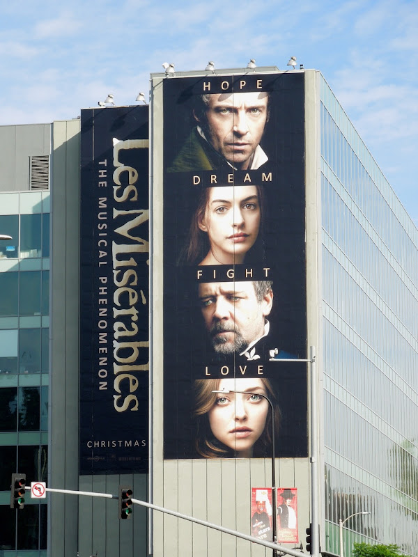 Giant Les Miserables movie billboard