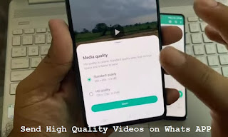 How to send high video quality on whtasapp