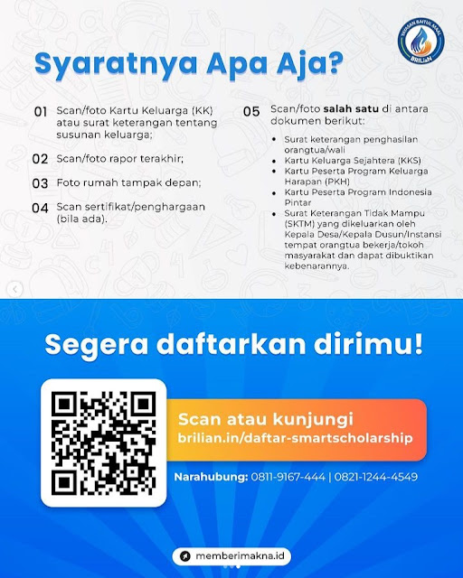 Smart Scholarship YBM BRI 2024 Dibuka, Yuk Segera Merapat