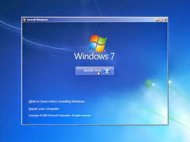 Cara Instal Windows 7 yang benar disertai gambar