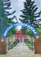 We happened to be in Kalka in Panchkula district of Haryana in August this year, and even though we were there for a family wedding, we managed to take time out for a casual stroll. Kalka isn't too big and we managed to cover almost whole of the main town.   It was during this stroll that we stumbled upon this church. Known as the Baptist Church, it is located right next to the Railway Colony, about a kilometer from the Kalka Railway Station. It was barely 500 meters from the house of our relatives, where we were staying.   Baptists branched out from Protestantism in the early 17th century. The first records of a Baptist church indicate that one existed in 1609 in Amsterdam, Dutch Republic, with English Separatist, John Smyth as its pastor.   One interesting tidbit about this man John Smyth is that he rejected the practice of baptism of infants. He believed that only believing adults should be baptized because infants weren't capable of deciding their beliefs for themselves. This practice of only baptizing adults is known as believer's baptism. Currently there are more than 3 Million Baptist Protestants in India  The Baptist looked like it would be beautiful from the inside. However though the main gate was open, the church itself was closed, so we couldn't really explore it. If you happen to be in Kalka and have some time on you hands, this can be one interesting place to explore.