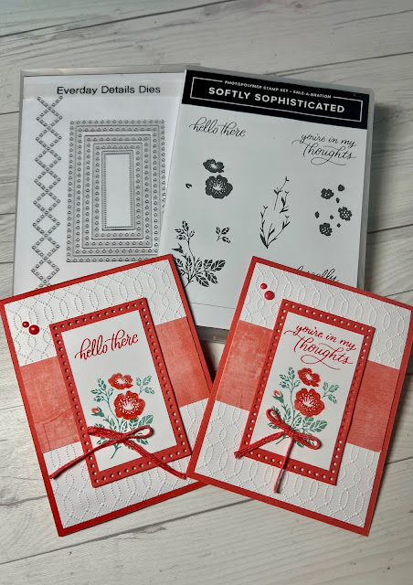 Stampin' Up! Stamp Set and Dies used to create handmade floral greeting cards