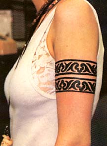 unique native american armband tattoo