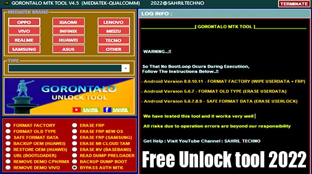 Life Time Free unlock tool