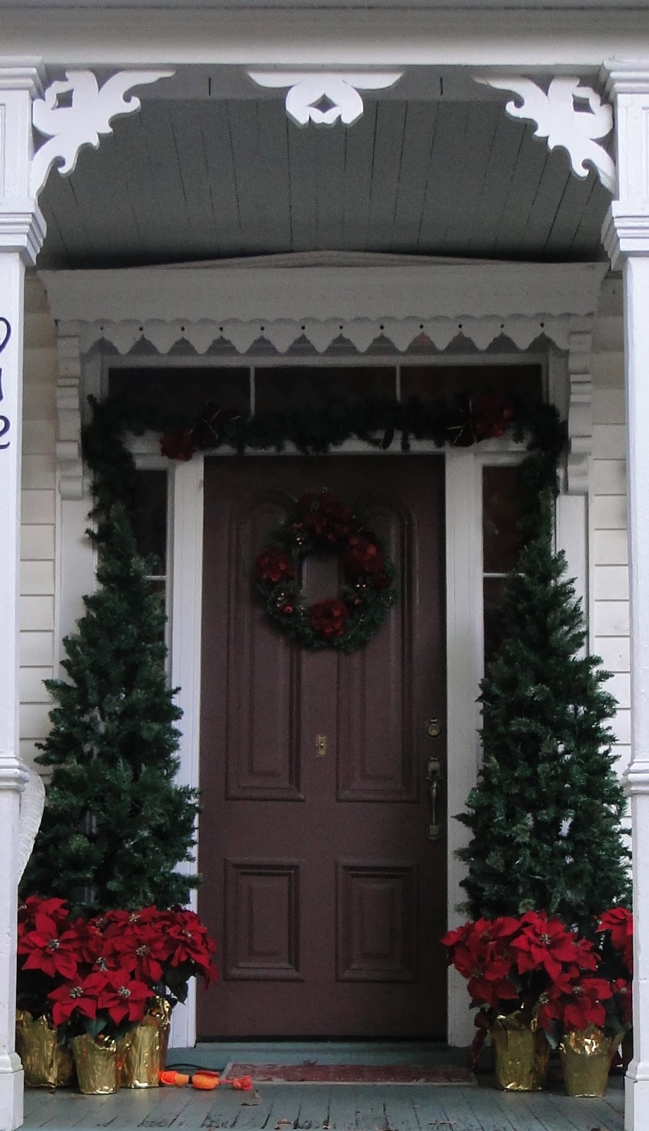 victorian front door images Victorian Front Porch Christmas | 919 x 1600