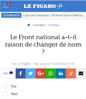 Le Front national a-t-il raison de changer de nom ?  - Le Figaro