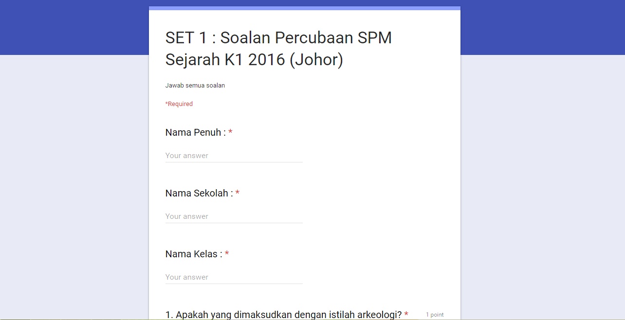 Contoh Soalan Kaji Selidik Untuk Pelajar - Selangor e