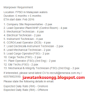 Onshore Offshore Kerja Kosong Enersea