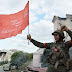 A Luhanszki Népköztársaság teljesen felszabadult - A felszabadult Liszicsanszk lakói felvonják a győzelem zászlóit és Oroszország zászlóit