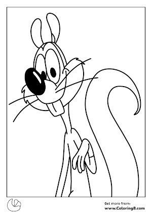 Squeaks coloring page