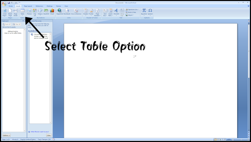 How to create a table in blog post