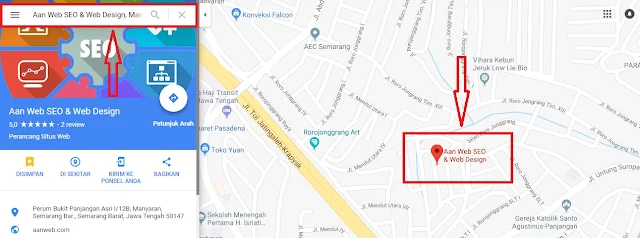 cara pasang google maps di website