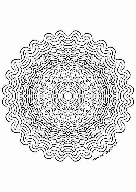 An abstract coloring page / Abstrakti värityskuva