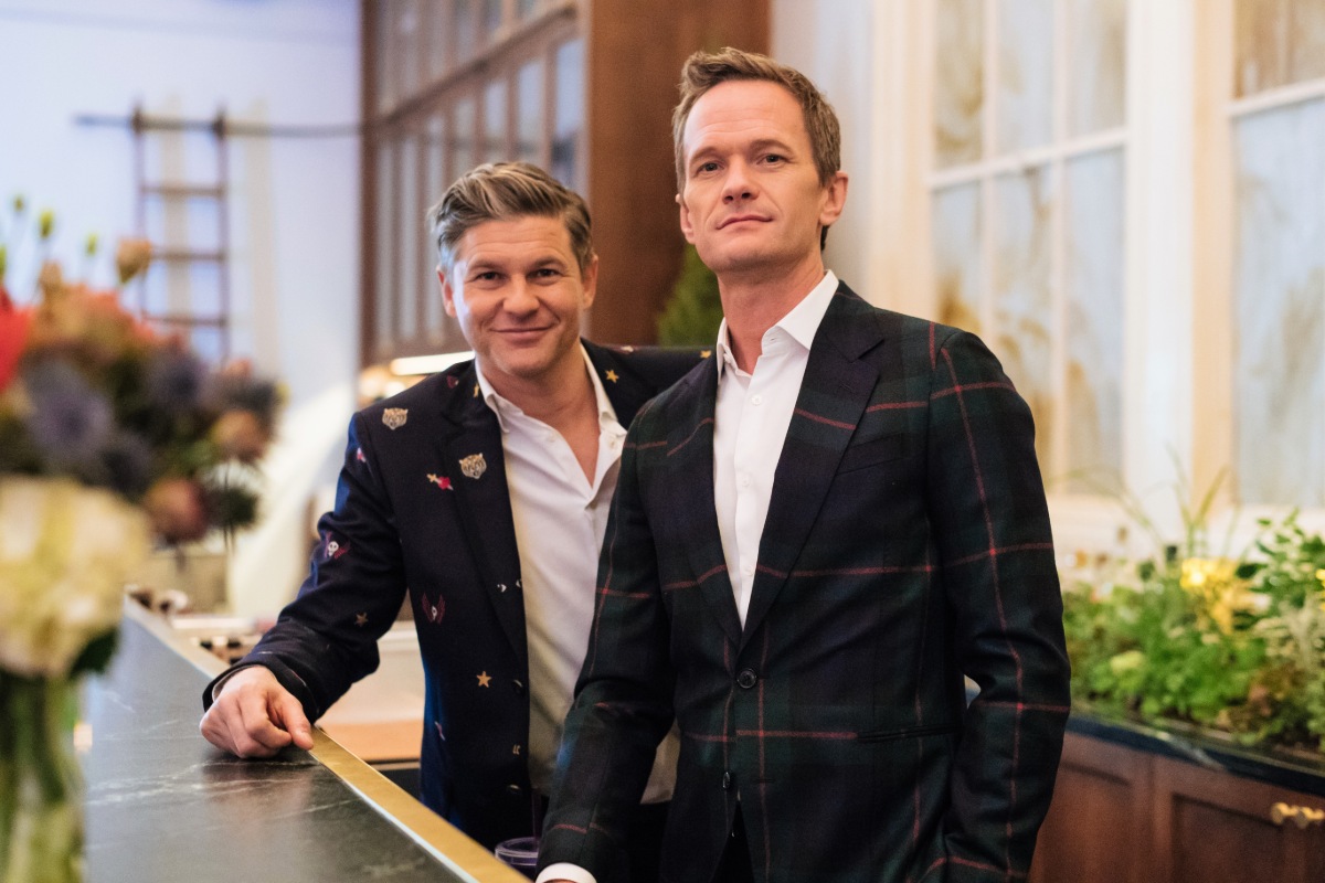 Neil Patrick Harris And David Burtka Do Date Night Different With A Snack Food Feast Delivered Via Gopuff Delivery Service For A Cozy Night In 