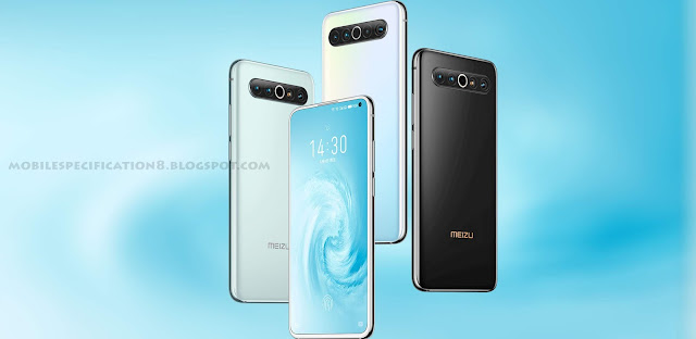 Meizu 17 Pro Black, Mint and White on Mint background colour