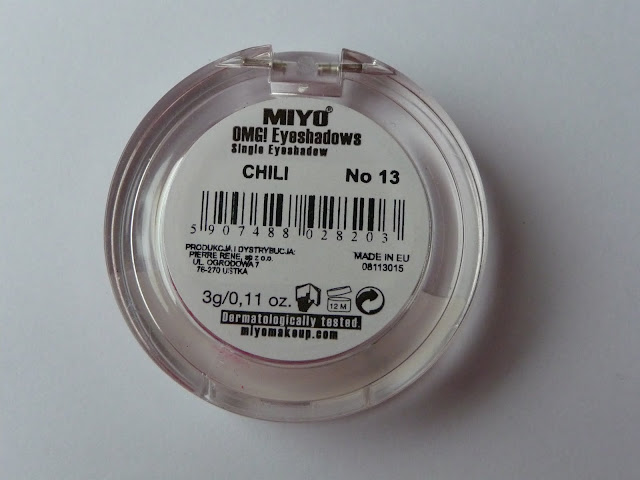 OMG Eyeshadows MIYO, cienie do powiek MIYO, MIYO