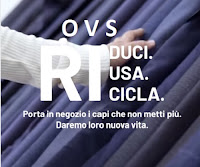 Promozione OVS sostenibilità : ricicla i tuoi abiti usati e ti regala un buono da 5€