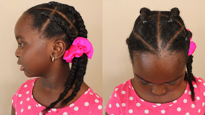 How to Fake Cornrow | Natural Hair | Sensitive Scalp DiscoveringNatural African Naturalistas