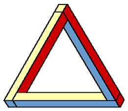 New Optical Illusions : Impossible Triangle