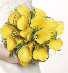 yellow Calla lilies wedding