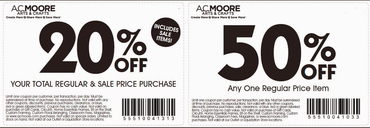 ac moore coupons 2018