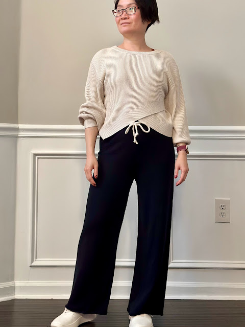 Fit Review Friday! Naked Cashmere Chrissy Wide Leg Cotton Cashmere Pant and  Suri Cashmere Scarf