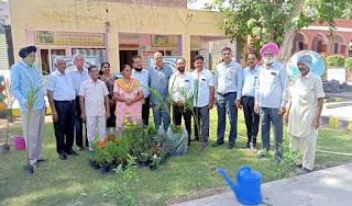 वरिष्ठ नागरिक कल्याण संघ द्वारा  किया गया पौधारोपण