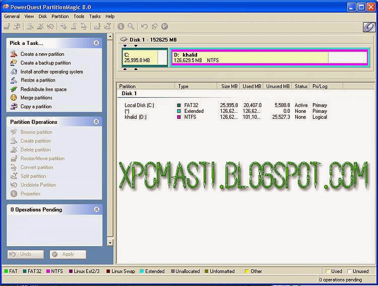 Make Hard Disk Partitions without Losing Data In Urdu Tutorial by XPCMasti.blogspot.com