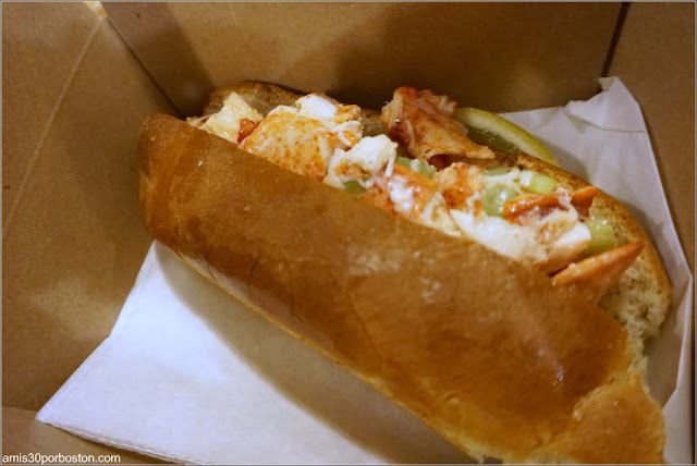 Lobster Roll de la Pescadería del Mercado Público de Boston