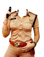 Indian Women Police Officers dress png Transparent
